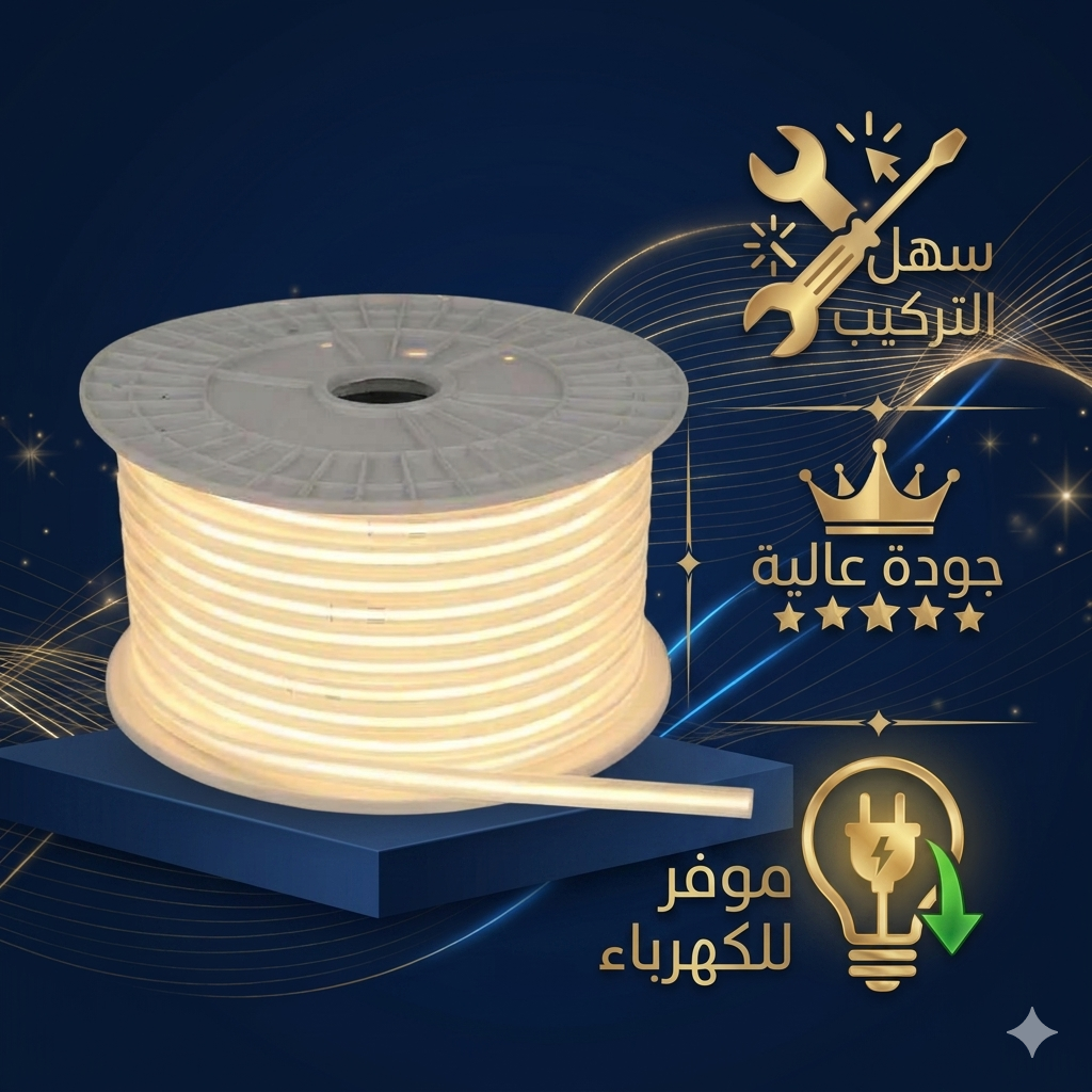 إضاءة LED شريطية فاخرة ضمان 5 سنوات
