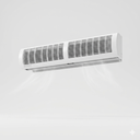 مروحة ستارة هوائية Air Curtain غطاء ابيض مقاس 90 سم 105 واط ضمان 2 سنه