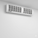 مروحة ستارة هوائية Air Curtain غطاء ابيض مقاس 120 سم 160 واط ضمان 2 سنه
