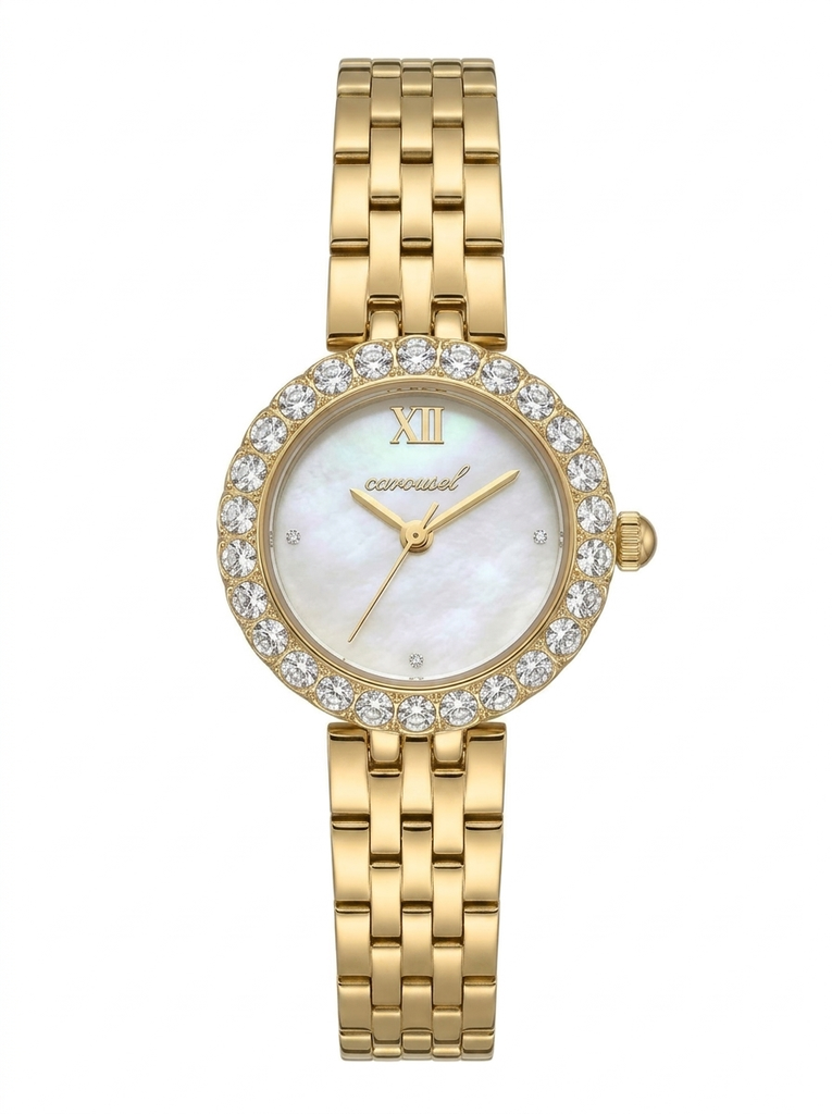 ساعة كروسيل الذهبي ميناء ذهبي CC3007G-GD
