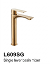 خلاط مغسلة ذهبي بمقبض واحد L609SG