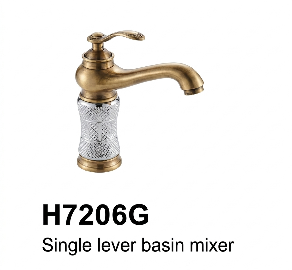 خلاط مغسلة كلاسيكي بمقبض واحد H7206G