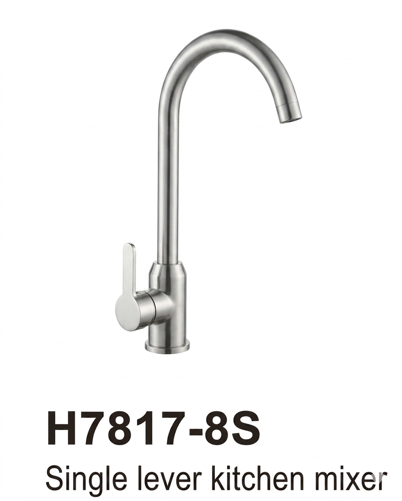 خلاط مغسلة كروم بمقبض واحد H7817-8S